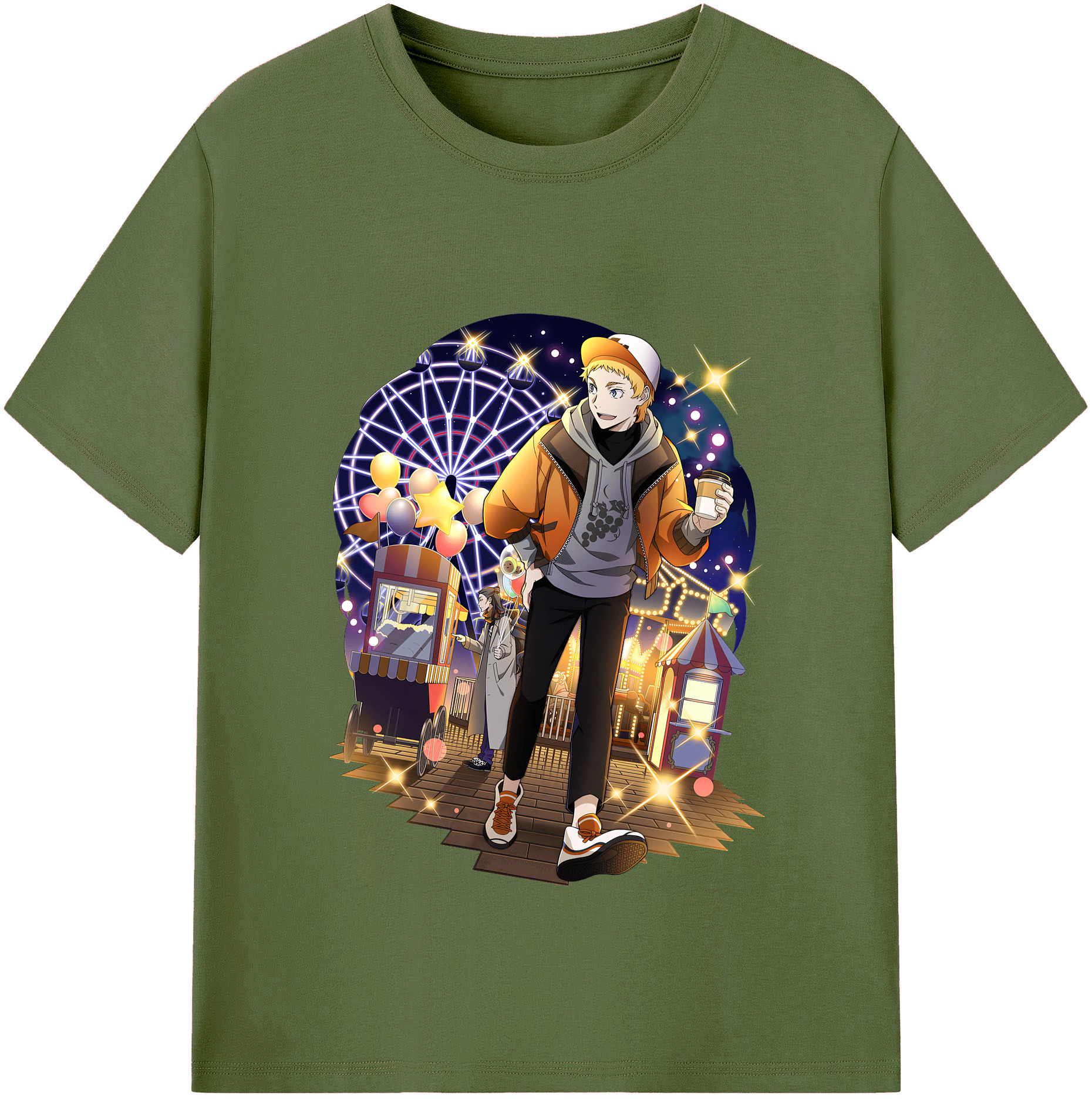 （画像用） 文豪ストレイドッグス Bungo Stray Dogs 綿100％半袖Tシャツ（フロントプリント）